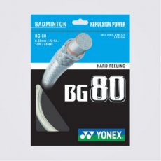 Bespanning met Yonex BG80 Bespanning met Yonex BG80